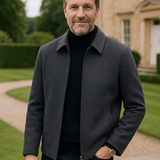 Guy | Veste zippée grise col chemise