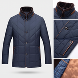 Hubert | Doudoune bleu marine col doublé