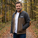Gérard | Veste polaire marron et noire bicolore