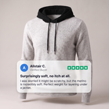 Hoodie en laine mérinos Arden