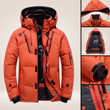 Gauthier | Parka d'hiver orange à capuche