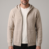 Hoodie zippé en laine Arven