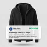 Hoodie zippé en laine Arven