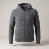 Hoodie zippé en laine Arven