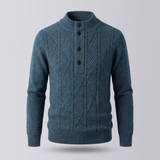 Pull col zippé en mérinos Aurevo
