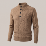 Pull col zippé en mérinos Aurevo