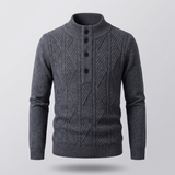 Pull col zippé en mérinos Aurevo