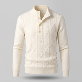 Pull col zippé en mérinos Aurevo