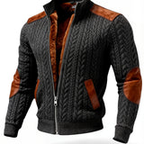 Veste Extérieure Jacquard Tricotée Valdenzo