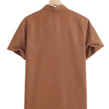 Chemise en Coton à Manches Courtes Décontractée