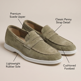 Mocassins penny en daim Camden