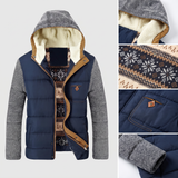 Alexandre | Veste matelassée bleu marine à capuche