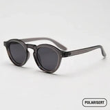 Elian | Lunettes de soleil rétro rondes polarisées