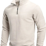 Sweater à manches longues avec fermeture éclair