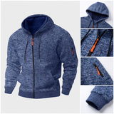 Fernand | Veste polaire bleue à capuche