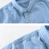 Chemise en jean à manches courtes