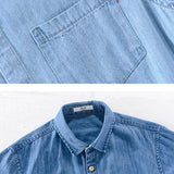 Chemise en jean à manches courtes