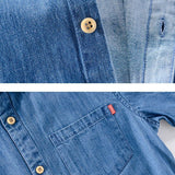 Chemise en jean à manches courtes