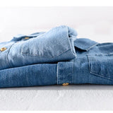 Chemise en jean à manches courtes