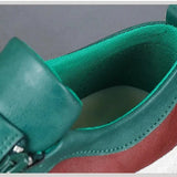 Bottes en cuir avec fermeture éclair