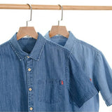 Chemise en jean à manches courtes