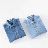 Chemise en jean à manches courtes