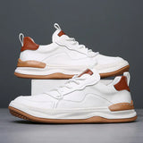 Chaussures en cuir à semelle haute