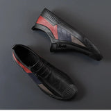 Bottes en cuir avec fermeture éclair