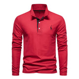 Chemise Polo Casual à Manches Longues