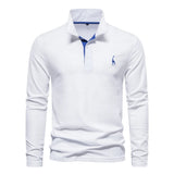 Chemise Polo Casual à Manches Longues