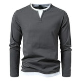 T-shirt Alwin Premium à manches longues en coton peigné