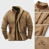 Philippe | Veste polaire camel zippée