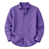 Chemise pour homme Kensington en lin léger à coupe décontractée