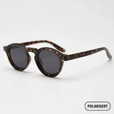 Elian | Lunettes de soleil rétro rondes polarisées