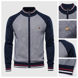 Thierry | Gilet zippé en maille esprit college