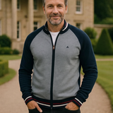 Thierry | Gilet zippé en maille esprit college