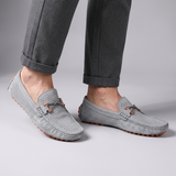 Mocassins en cuir perforé Gianni