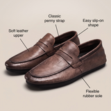 Mocassins penny en cuir Harrington