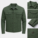 Serge | Veste décontractée vert militaire