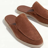Mules en velours bordeaux Yacht