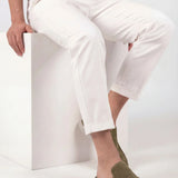 Mules en daim vert Yacht