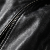 Alexandre | Veste en cuir à col montant homme