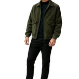 Veste en Velours Côtelé pour Homme – Vert Militaire