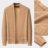 Olivier | Gilet long ouvert camel
