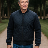 Pascal | Blouson bombers matelassé bleu marine