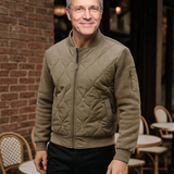 Pascal | Blouson bombers matelassé bleu marine