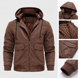 Marcel | Veste à capuche marron