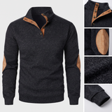 Patrick | Pull en maille anthracite col camionneur