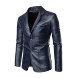 Veste en Cuir Casual pour les Affaires