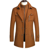 Manteau en Laine à Col Double